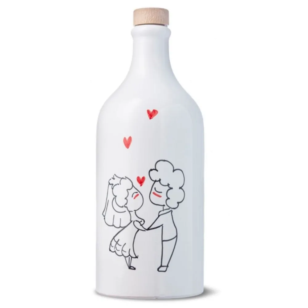 Itaalia ekstra-väärisoliiviõli keraamilises “Love/Armastus" pudelis "Muraglia MEDIUM FRUITY" 500 ml (keskmiselt puuviljane)