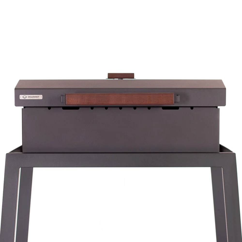 Disainmeti metallist söegrill - Linnagrill MINI DM8001 -2 - ruut