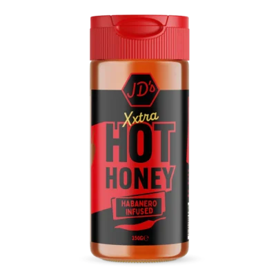 JD's XXTRA Hot Honey habaneroga mesi 350 g