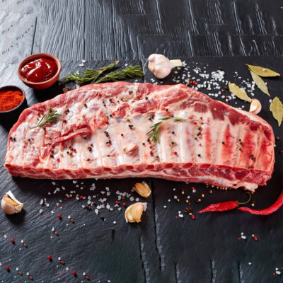 Sea ribi (St. Louis style spareribs) Swift ~1,6kg vac (USA) ~18kg -18°C