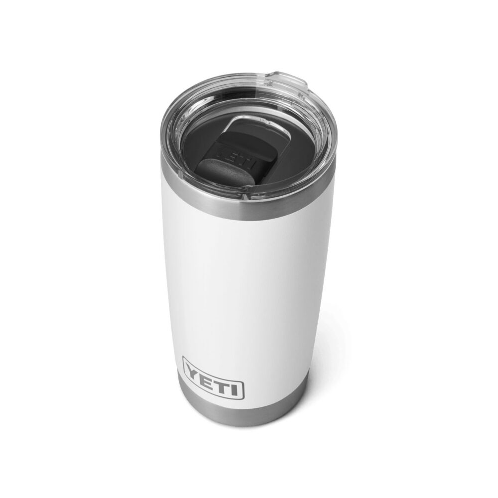 YETI termos-joogitops kaanega Rambler Tumbler 20 Oz / 591 ml valge
