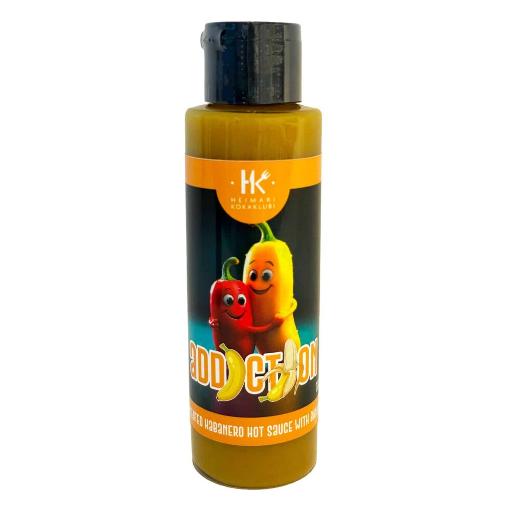 Banaani kaste, Addiction Hot Sauce, 100ml, Heimari Kokaklubi