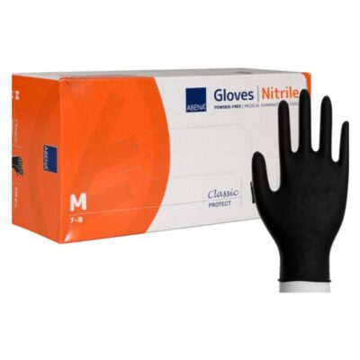 Nitriilkinnas puudrivaba M/7-8 must 200 tk/karp