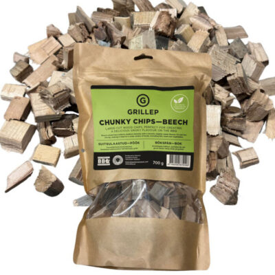 GRILLEP suitsulaastud – PÖÖK / Chunky Chips – BEECH 700g