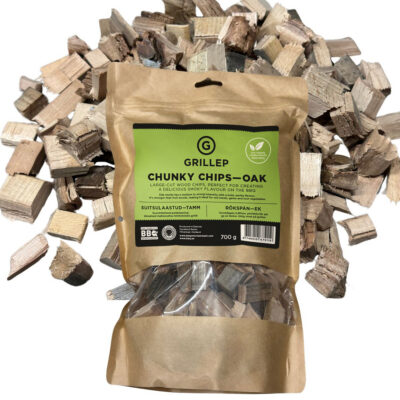 GRILLEP suitsulaastud – TAMM / Chunky Chips – OAK 700g