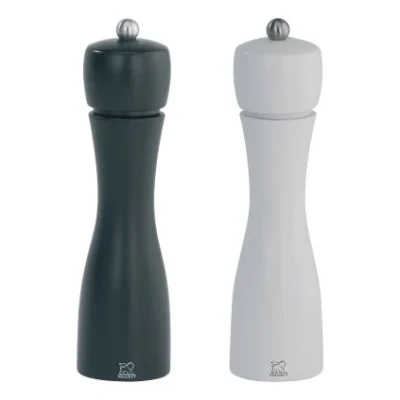 Soola- ja pipraveski PEUGEOT TAHITI must/valge h-20cm, puidust