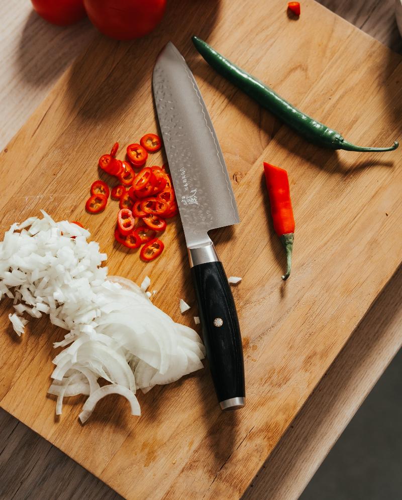 Yaxell Ketu santoku kokanuga 16,5 cm SG2 teraga