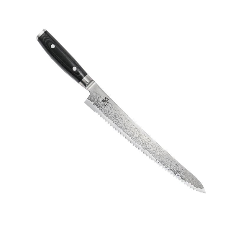 Jaapani kondiitri- ja leivanuga damaskuse teraga Yaxell Ran, 27 cm, 69 kihti, 61 HRC, kinkekarbis