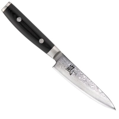 Jaapani köögiviljanuga damaskteraga Yaxell Ran, 12 cm, 69 kihti, molübdeen-vanaadium teras, 61 HRC, micarta käepide