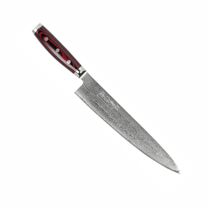 Jaapani kokanuga damaskuse teraga Yaxell Super Gou, 25 cm tera, SG2 südamik, 161 kihti, 63 HRC, micarta käepide,