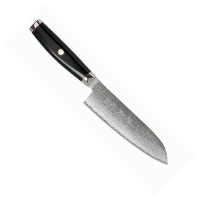 Jaapani santoku kokanuga damaskuse teraga Yaxell Super Gou Ypsilon 16,5 cm, SG2 südamik, 193-kihiline tera, 63 HRC,