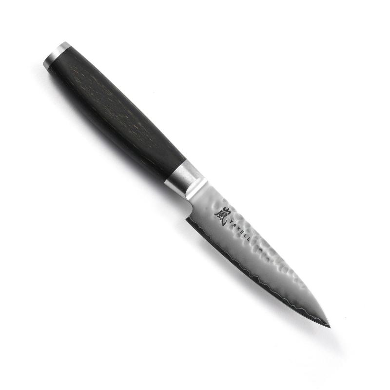 Jaapani köögiviljanuga VG10 terasest Yaxell Taishi 10 cm, 3-kihiline tera, 61 HRC, pakkapuu käepide, 10° teritusnurk