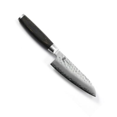 Väike Jaapani santokunuga köögiviljadele Yaxell Taishi minisantoku, 12,5 cm VG10 südamikuga 3-kihiline tera, 61 HRC,