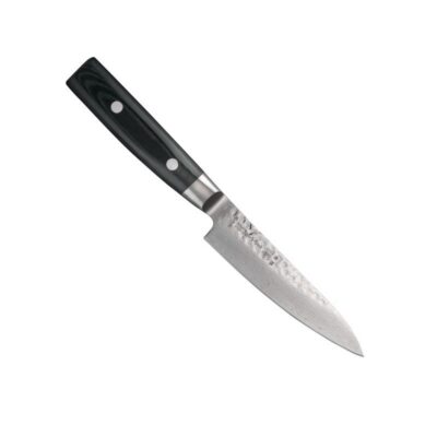 Jaapani köögiviljanuga 12 cm micarta käepidemega Yaxell Zen, 37-kihiline tera, 61 HRC, 10° teritusnurk, kinkekarbis