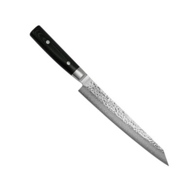 Jaapani paistiveits küpsetatud liha ja sashimi jaoks Yaxell Zen, 23 cm damaskuse tera, 37 kihti, 61 HRC, 10°