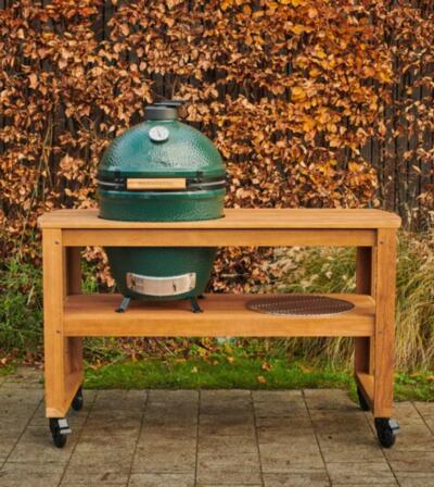 Eukalüptipuidust väliköögi töölaud, Big Green Egg Large mudelile
