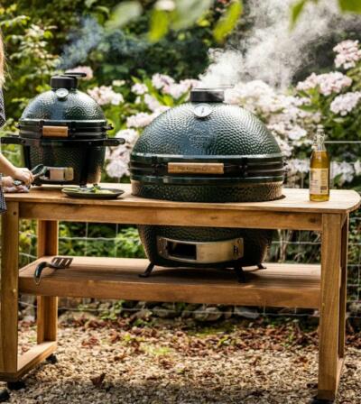 Tugev Eukalüptipuidust töölaud Big Green Egg XLarge munagrillile, XL