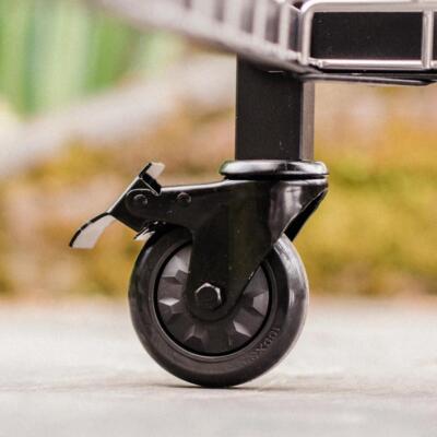 Rattakomplekt  Big Green Egg sobib moodulsüsteemi ja akatsiapuust lauale