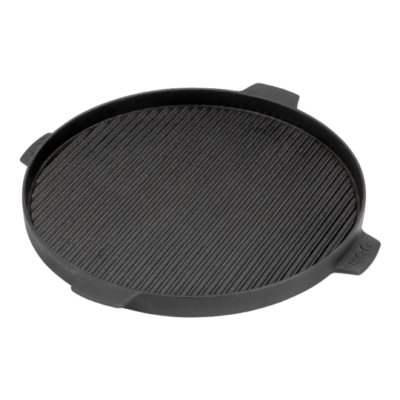 Kahepoolne malmist plancha-grillplaat õrnade toitude grillimiseks Big Green Egg Ø 35 cm, sobib Large, XLarge ja 2XL mudelitele