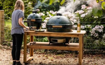 Tugev Eukalüptipuidust töölaud Big Green Egg XLarge munagrillile, XL