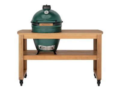 Komplekt Big Green Egg Large ja Eukalüptipuust töölaud