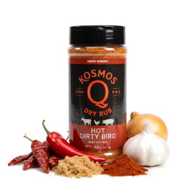 Vürtsikas BBQ maitseainesegu kanale ja ribile Kosmo's Q Dirty Bird Hot 311 g
