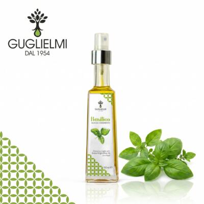 Maitsestatud extra virgin oliiviõli basiilikuga sprei Guglielmi Aromatico Basilico, 100 ml