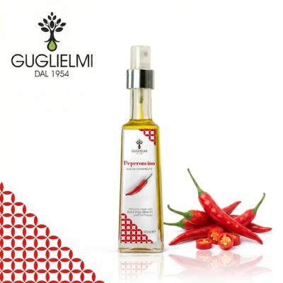 Vürtsikas tšilli extra neitsioliiviõli sprei Guglielmi Aromatico Peperoncino, 100 ml