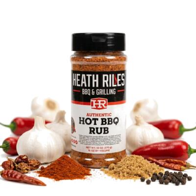 Vürtsikas universaalne BBQ-maitseainesegu Heath Riles BBQ Hot BBQ Rub, 454 g