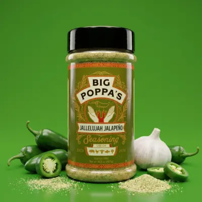 Jalapeno-BBQ-maitseainesegu Big Poppa's Jallelujah Jalapeno, 403 g