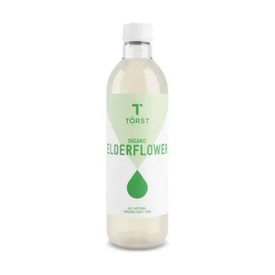 Mahe leedriõie käsitöökarastusjook TÖRST Organic Elderflower, 330 ml klaaspudel