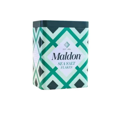 Maldon meresoolahelbed kinkekomplekt dekoratiivses plekk-karbis 250 g