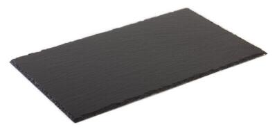 Naturaalne kiltkivist serveerimisplaat APS 00996, 45 x 30 cm, must
