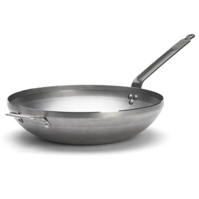 Süsinikterasest wokpann de Buyer Mineral B, Ø 40 cm, induktsioonile