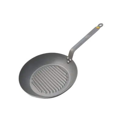 Süsinikterasest grillpann de Buyer Mineral B Element, Ø 32 cm, induktsioonile