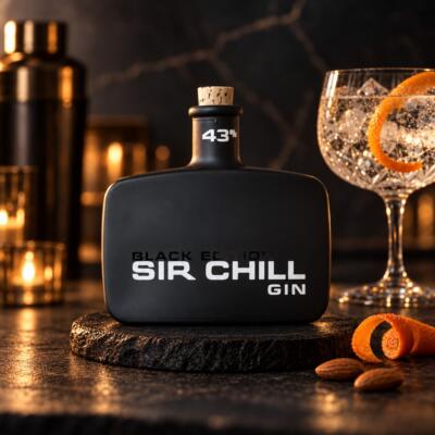 Intensiivne džinn Sir Chill Gin Black Edition, 50 cl