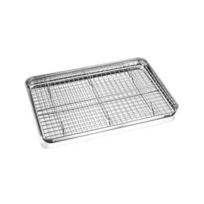 Roostevabast terasest küpsetusplaat eemaldatava restiga GEFU Variado, 40,5 x 30,5 cm