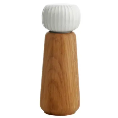 Soola- ja pipraveski Kähler Hammershøi 18,5 cm, valge, CrushGrind-mehhanism