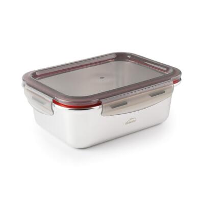 Mikrolaineahjukindel terasest toidukarp Lacor EcoInox, 1,8 L