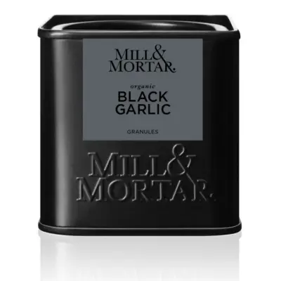 Musta küüslaugu maitseaine Mill & Mortar Black Garlic, Organic, 40 g