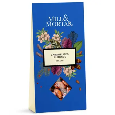 Mahedad karamelliseeritud mandlid Mill & Mortar Almonds - Caramelized, 100 g