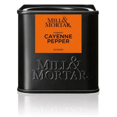 Mahe cayenne'i tšillipulber Mill & Mortar Cayenne Pepper, Spain, Organic, 45 g