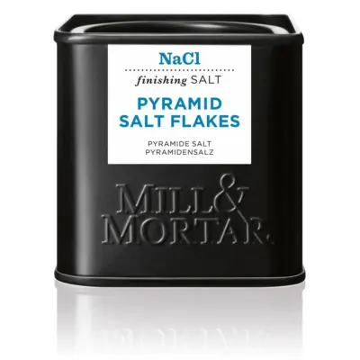 Püramiidhelvestega viimistlussool Mill & Mortar Pyramid Salt Flakes, Cyprus, 70 g