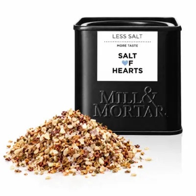 Mahe vähese soolaga maitseainesegu Mill & Mortar Salt of Hearts, 60 g