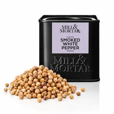 Mahe suitsutatud valge pipar Mill & Mortar Smoked White Pepper, 50 g